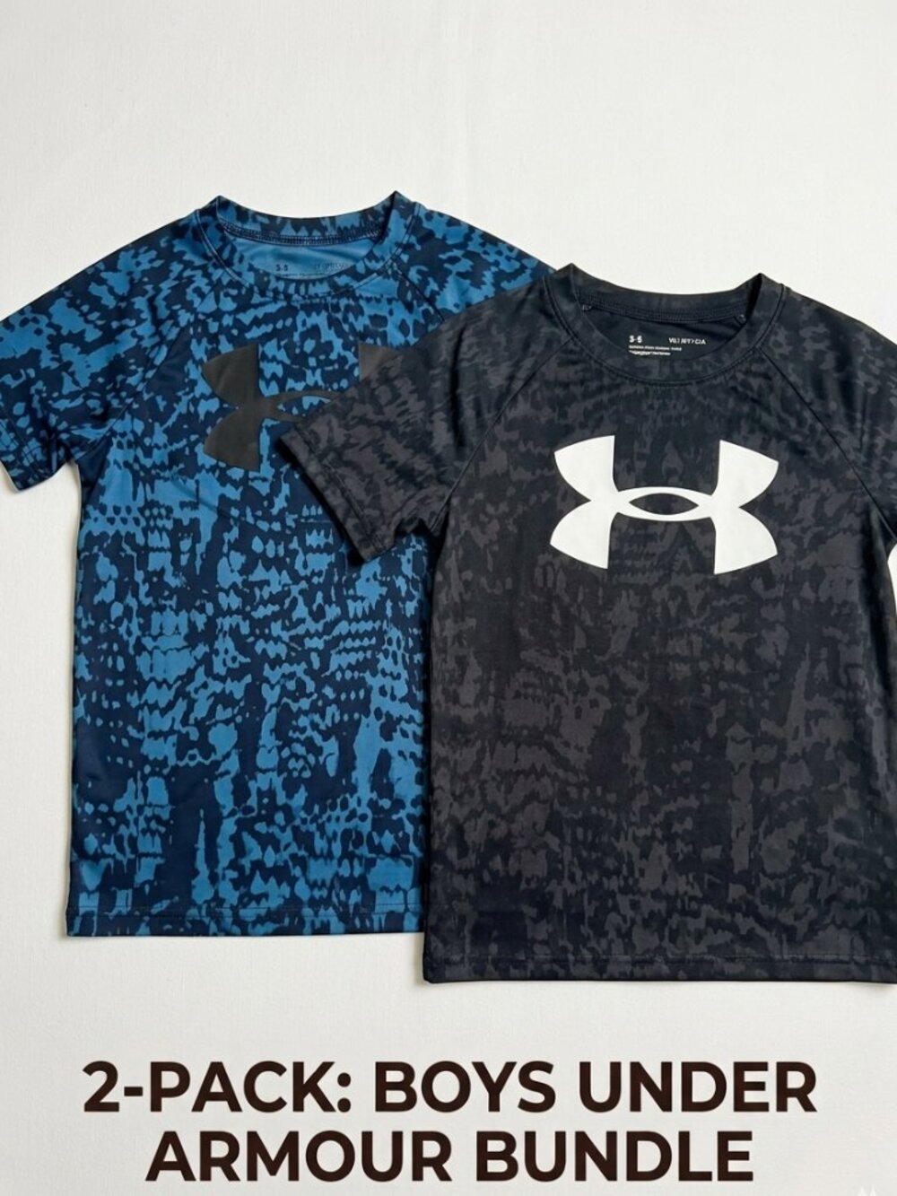 Under Armour Boys Short Sleeve Active Shirt Bundle 2 Pack Size Youth Small